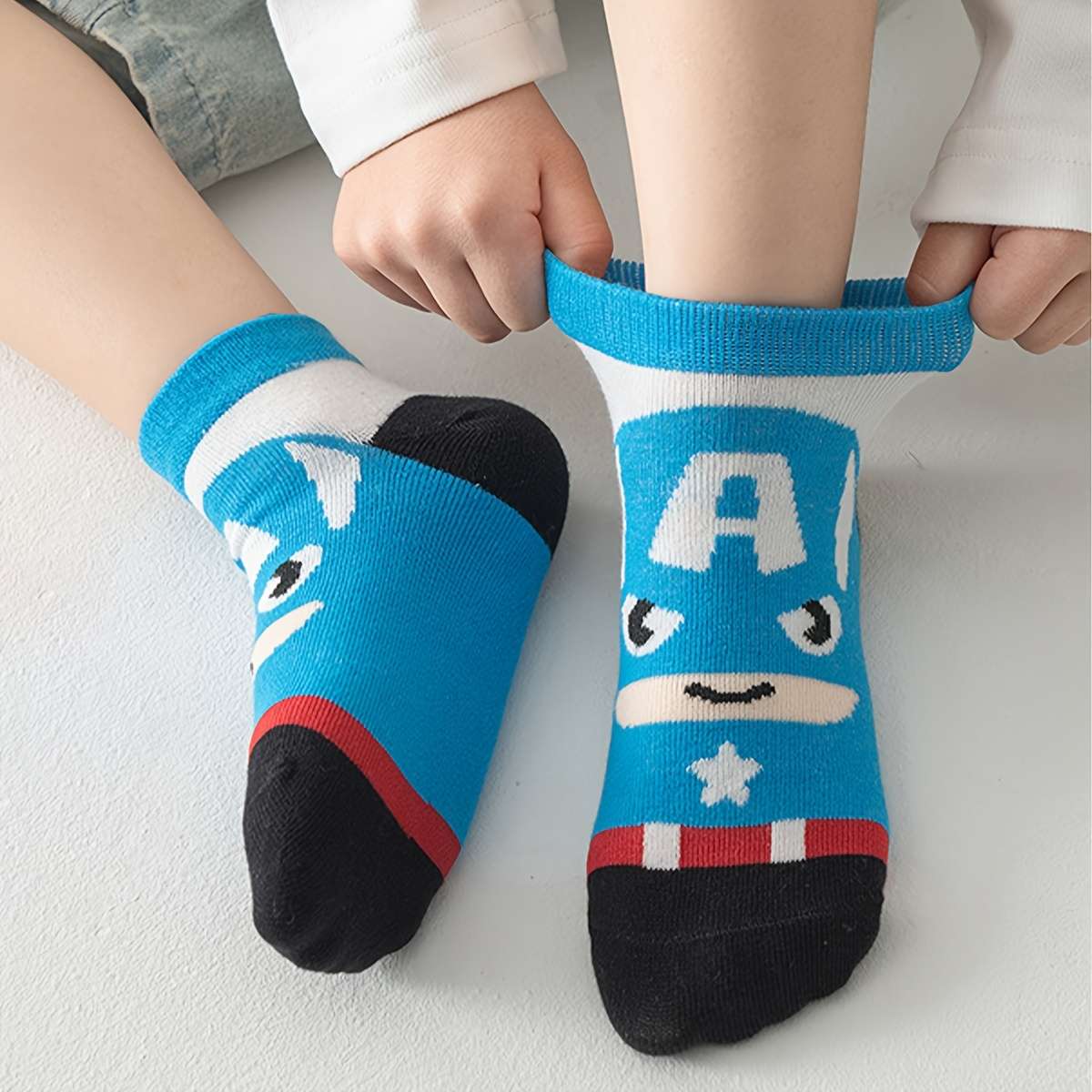 5 Pairs Multicolor 5 To 8Y High Elastic Socks
