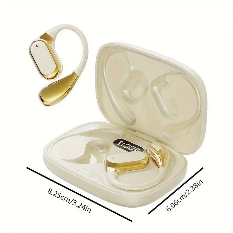 True Wireless on-Ear Music Headset Gaming Earbuds Video TWS HIFI Dolby Bass 9D Stereo HD Calling Ear