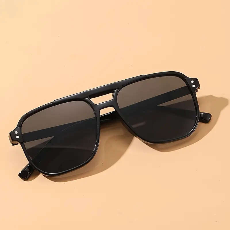 3 Pairs of fashionable retro rectangular frame Sunglasses