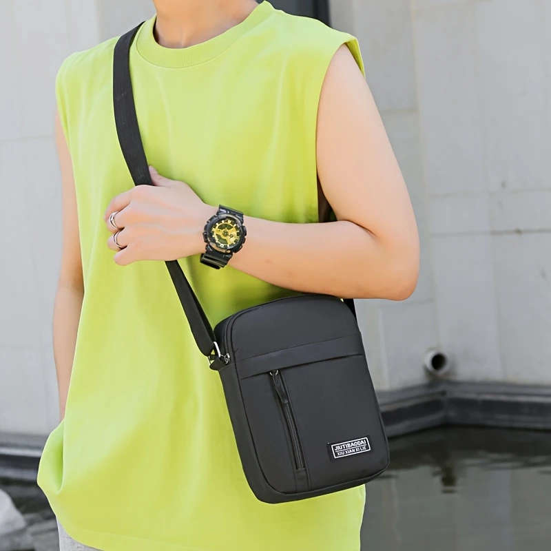 1pc Unisex Square Bag Men's And Women's Single Shoulder Crossbody Bag Backpack Korean Version Casual