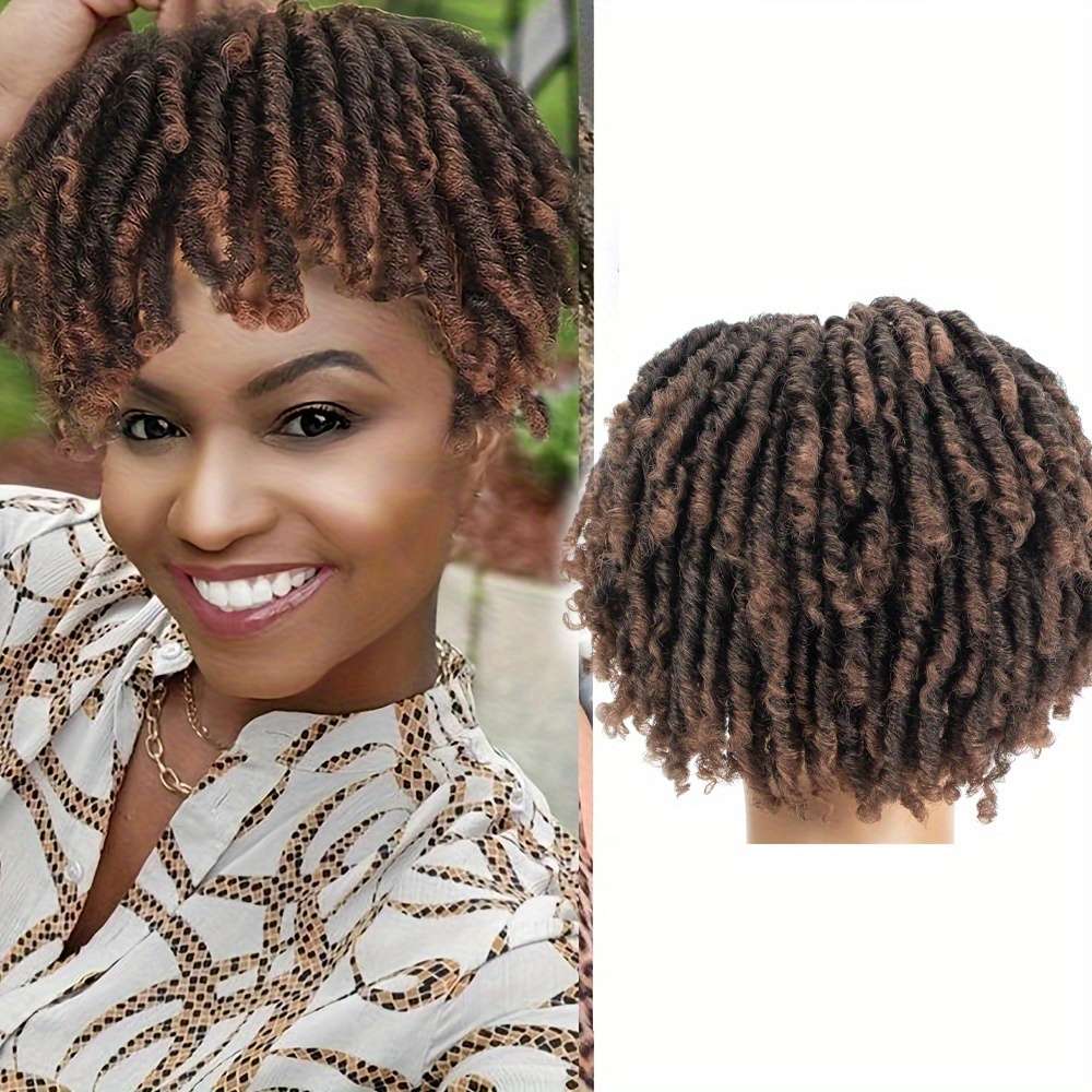 1Pc Lbrown 15.24cm Fashion Design Wig