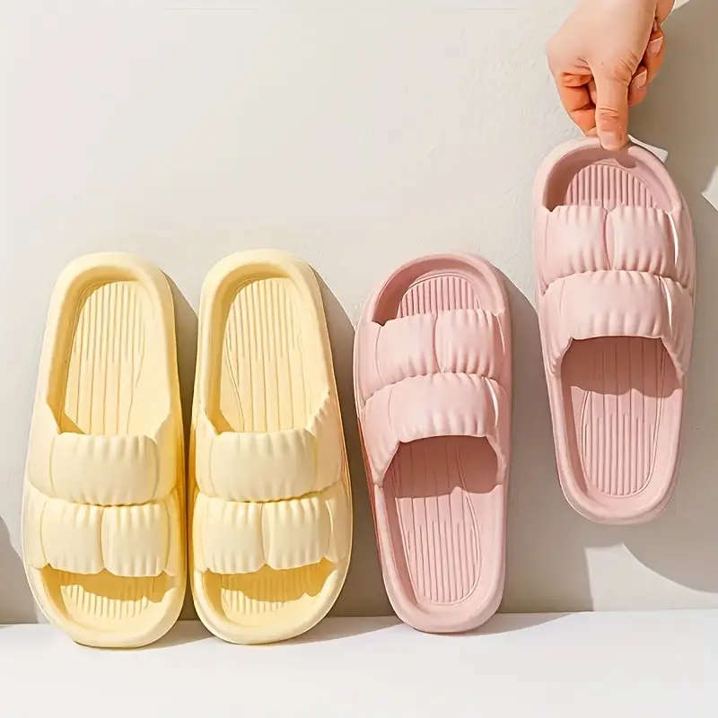 Women's Simple Indoor Slippers Black 38-39
