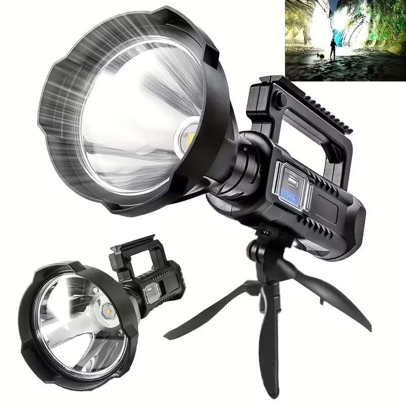 Large P70 LED Super Bright Rechargeable Searchlight