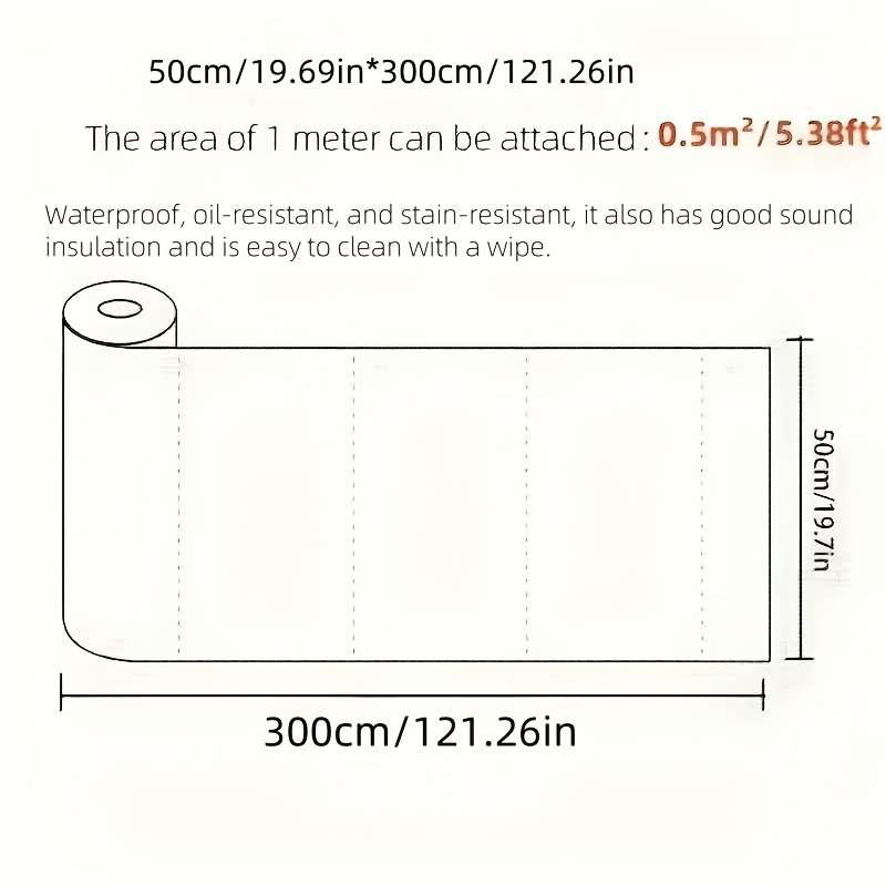 2 Rolls Wall StickersLinen Pattern   Green