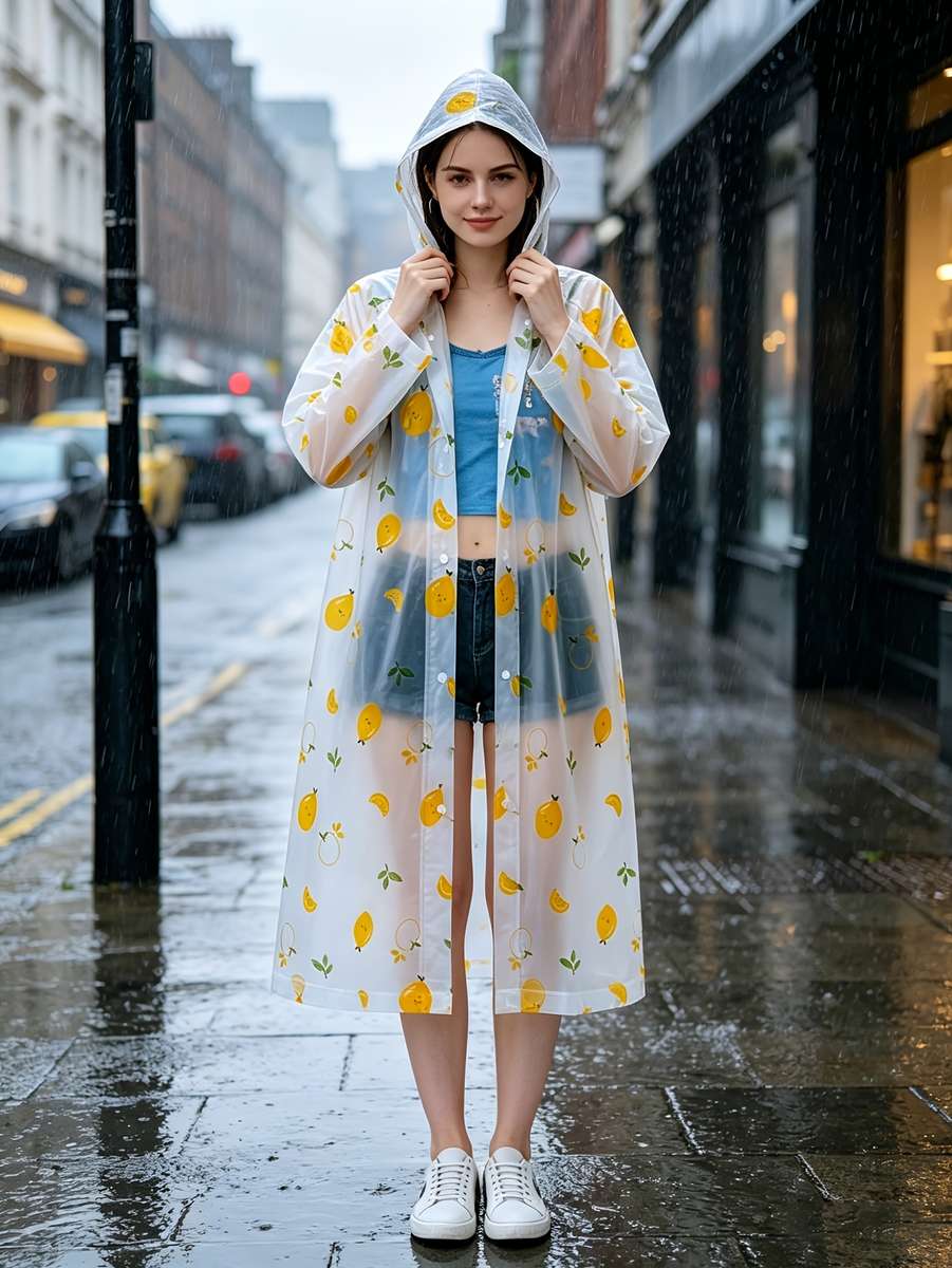 Raincoat Transparent Size Asian Onesize