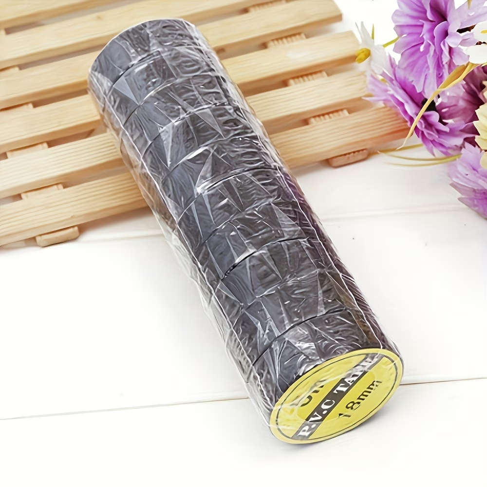 10 Rolls Of Black Electrical Tape