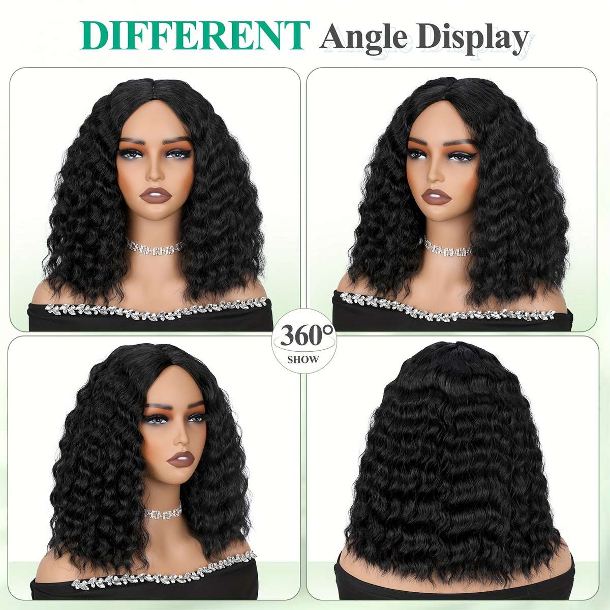 1Pc Brown 30.48cm Fashion Design Wig