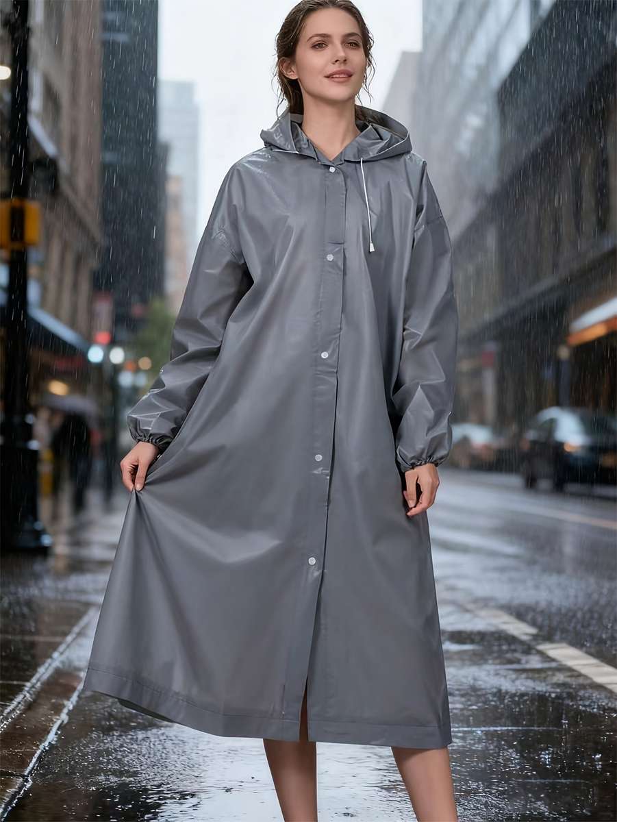 Raincoat Grey Size Asian Onesize
