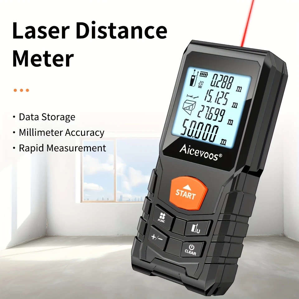 1pc High Accuracy Laser Distance Meter 120m Electronic Ruler Laser Measure Battery Power