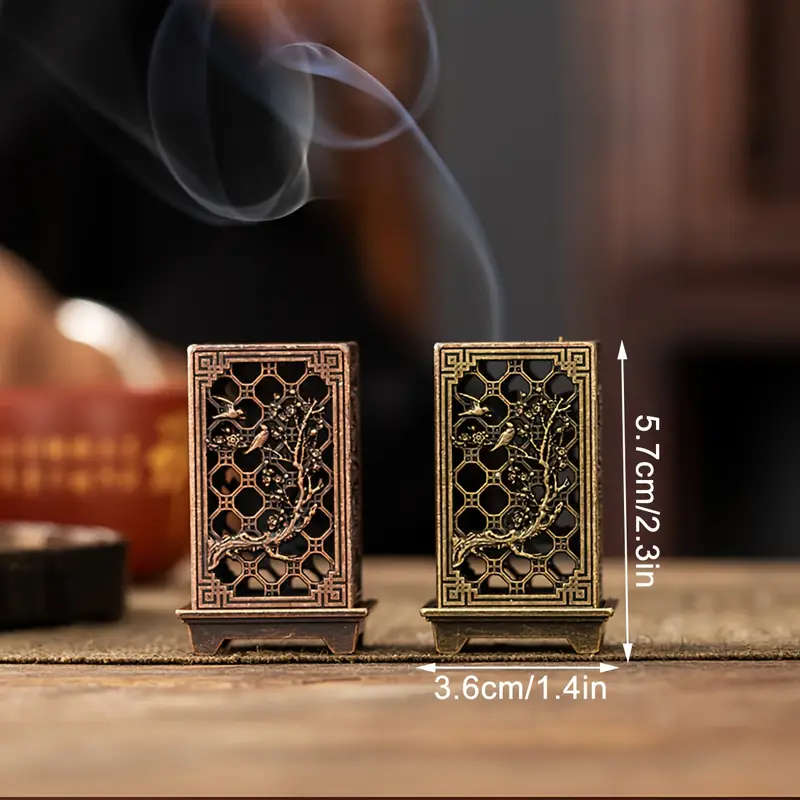 1 Elegant Metal Incense Burner