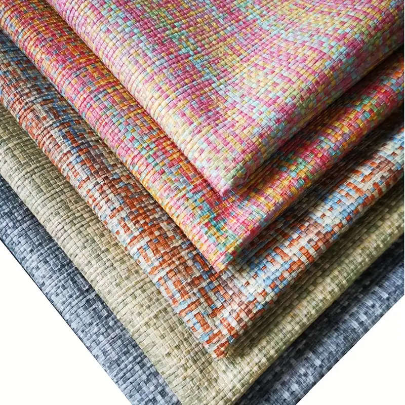 1 Piece Of Woven Textured Printed Faux Leather Khaki