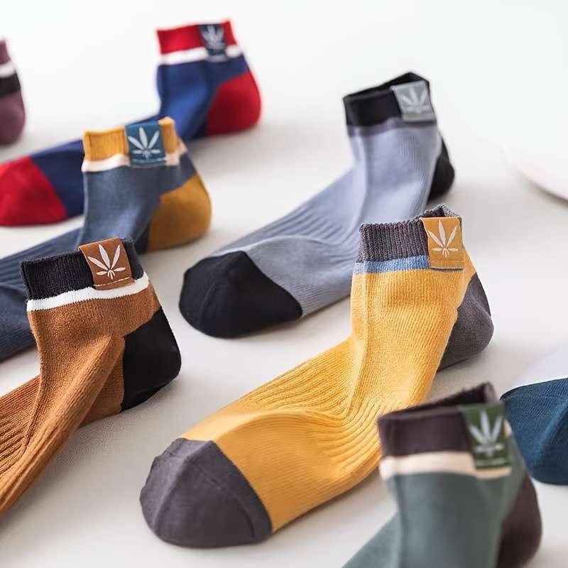 10 Pairs Of Mixed Colors One Size High Elastic Socks