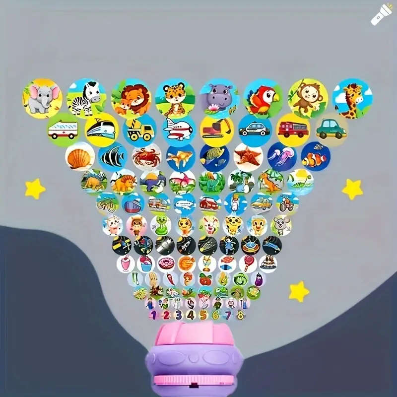 Puzzle toys with 40 patterns and 5 slides featuring animals, dinosaurs, cars, space, cognitive.