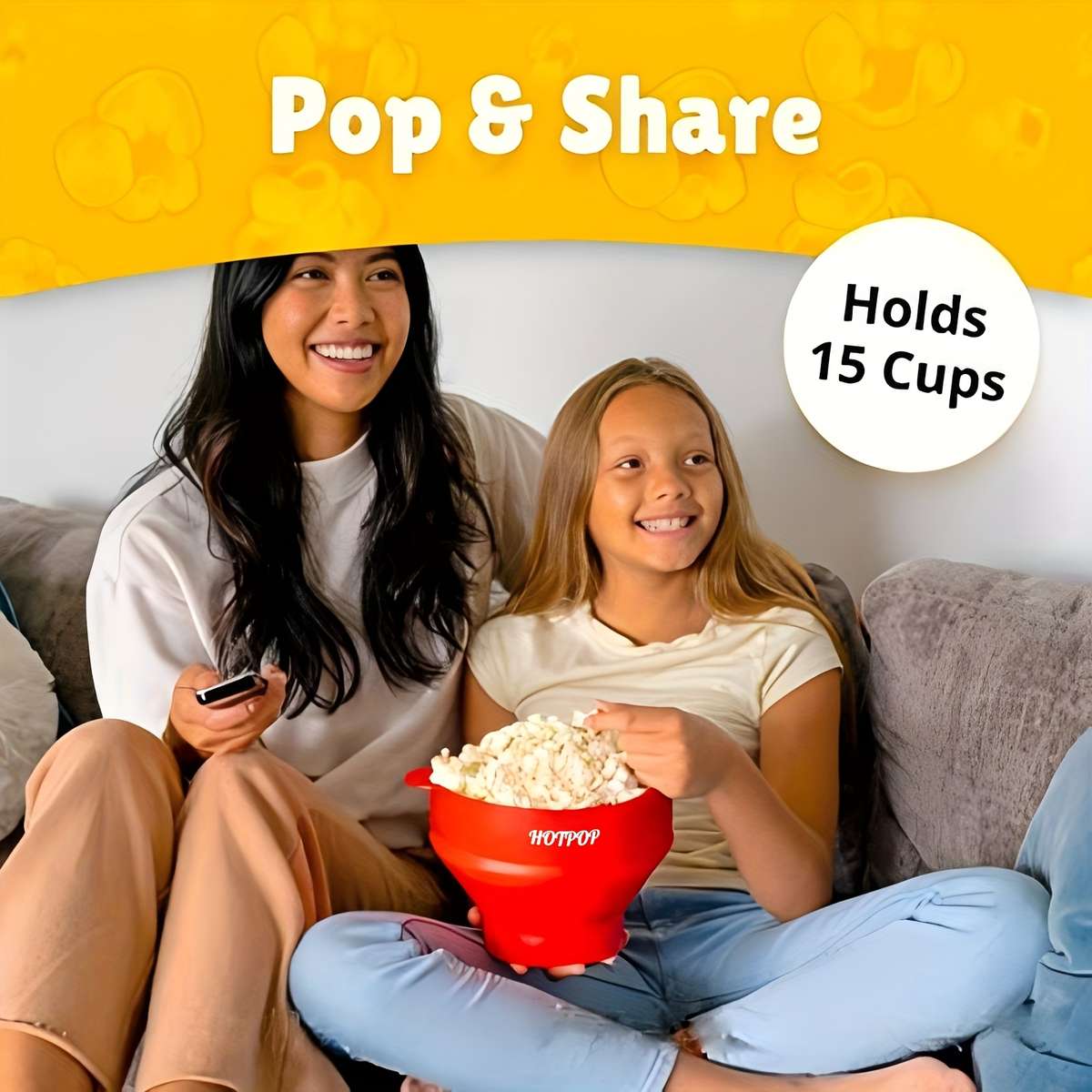 1set Microwave Popcorn Maker Popcorn Maker Foldable Bowl BPA Free and Dishwasher Safe 10 Colo