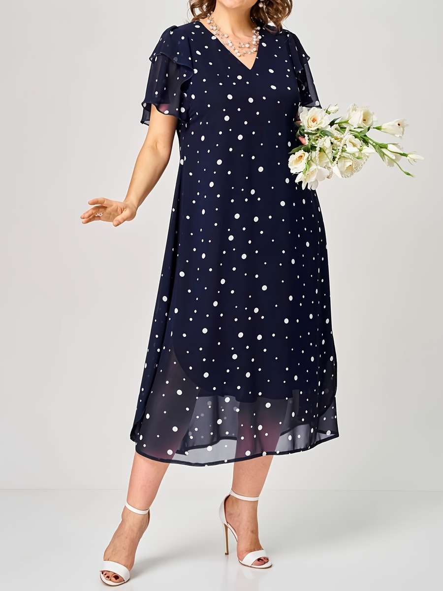 Women S Dress Color Navy Color Size 5Xl