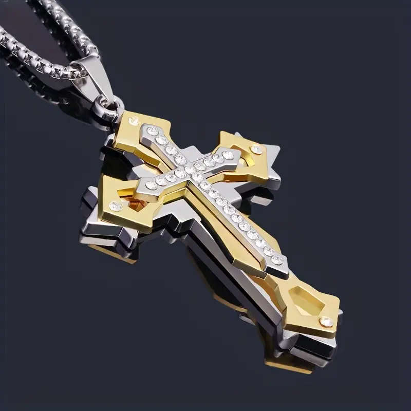 1 Exquisite Amulet Cross Pendant Necklace