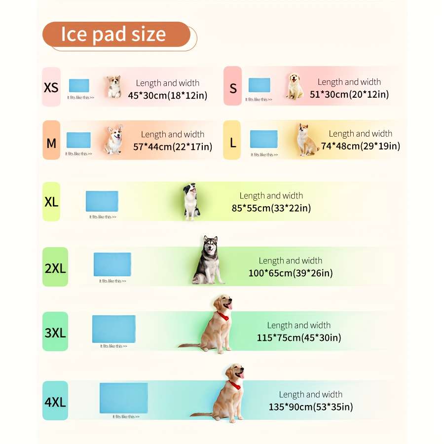 Blue Cooling Pad Size 4XL