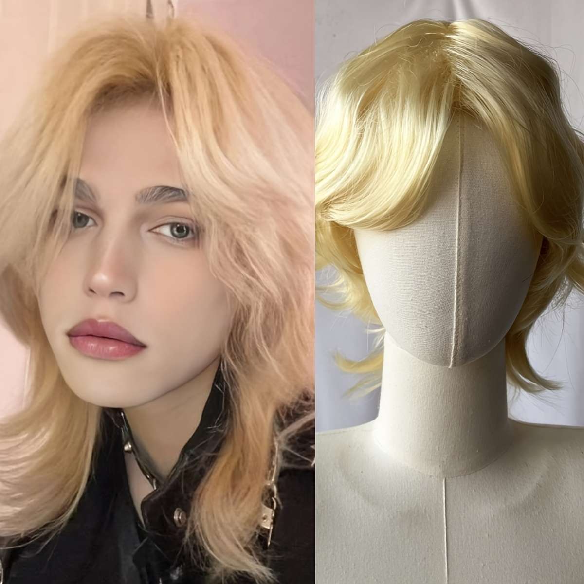 Beige 30.48cm Fashion Design Wig