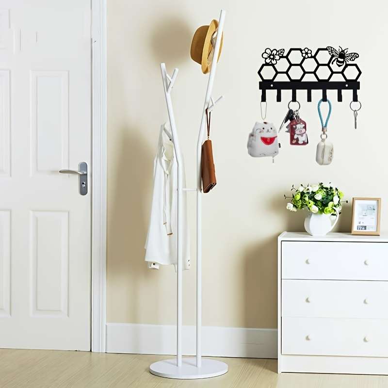 Bee Hive Wall HookMetal Key Hat  Backpack Rack for Home DecorPerfect for Living Room Hallwa