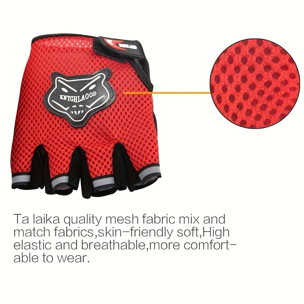 1 Pair Blue Outdoor Sports Gloves