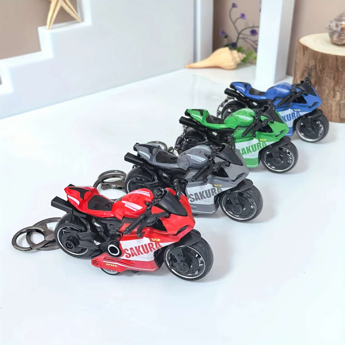 1pc Cool Alloy Pull-Back Motorcycle Toy Simulation Motorcycle Racing Model Powerful Pull-Back Car Th