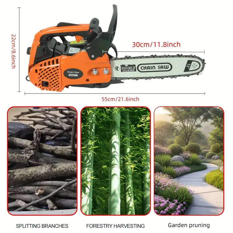 Handheld Gasoline Powered Chainsaw