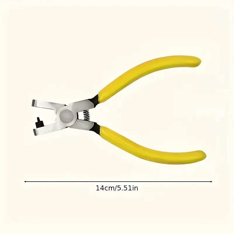 1pc Precision 2mm Multi-Function Punch Pliers for Watches Belts Shoelaces Sandals Durable Carbon Ste