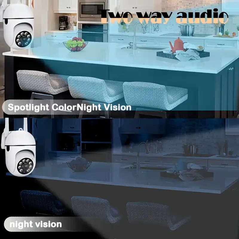 1080p HD Smart PTZ WiFi Security Camera - Indoor/Outdoor