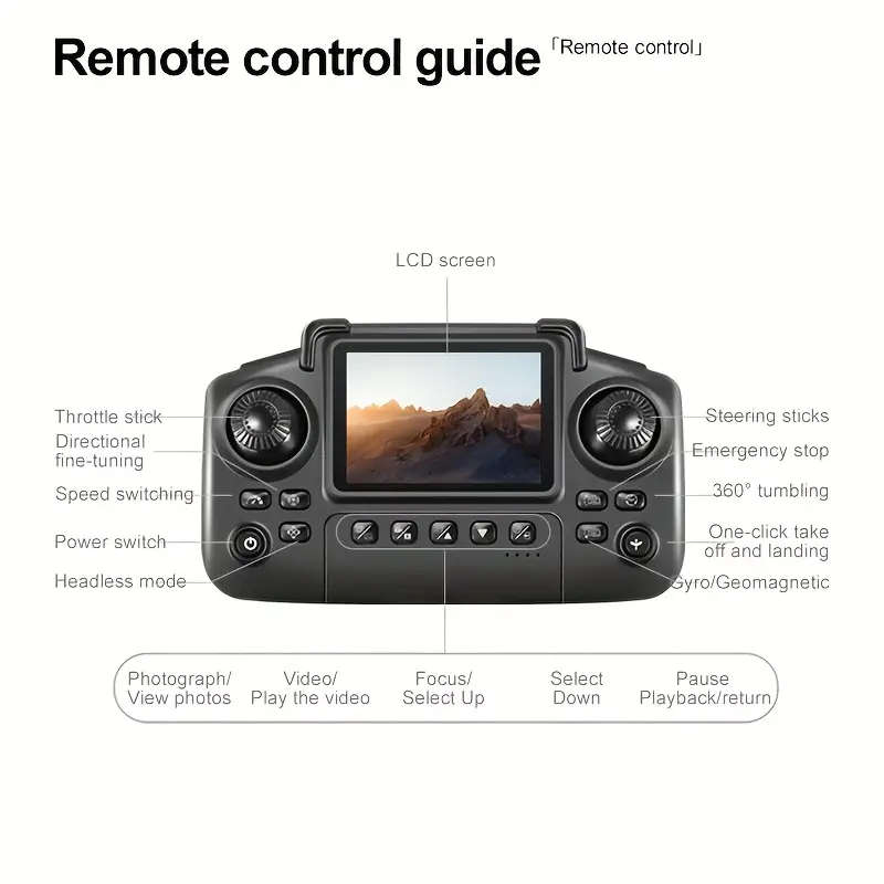 E99 NOVA Drone with Built-in Screen and Dual Camera's