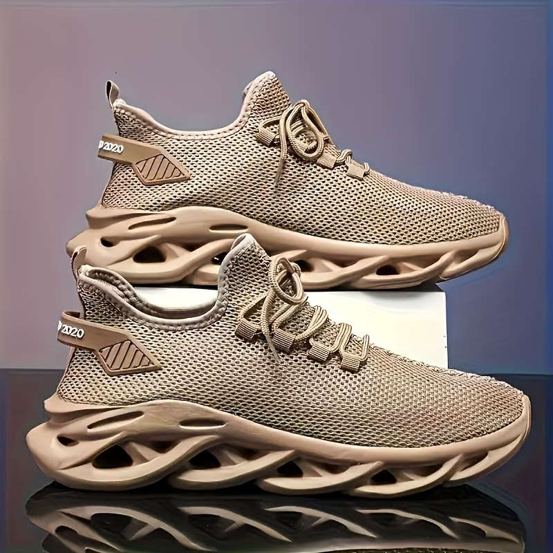 Men's Breathable Mesh Athletic Shoes With EVA Cushioning Sole