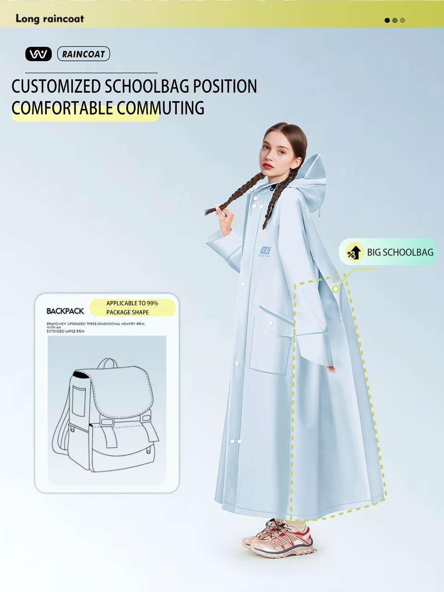 Raincoat Light Blue Size Uk S