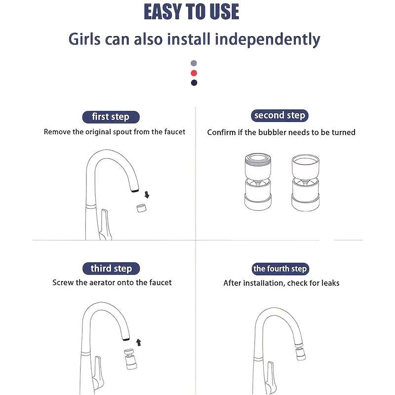 1pc Gradient LED Faucet Light Color Changing Water Stream Plastic Material Fixed LED Tap for