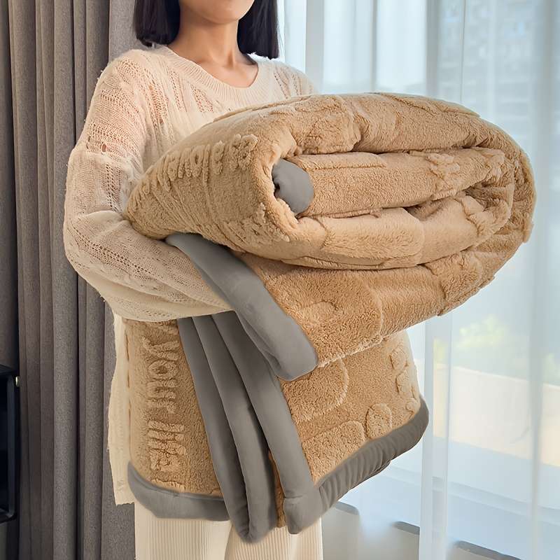 1ps Blanket Color Artificial Jade Powder White Edge size XXL