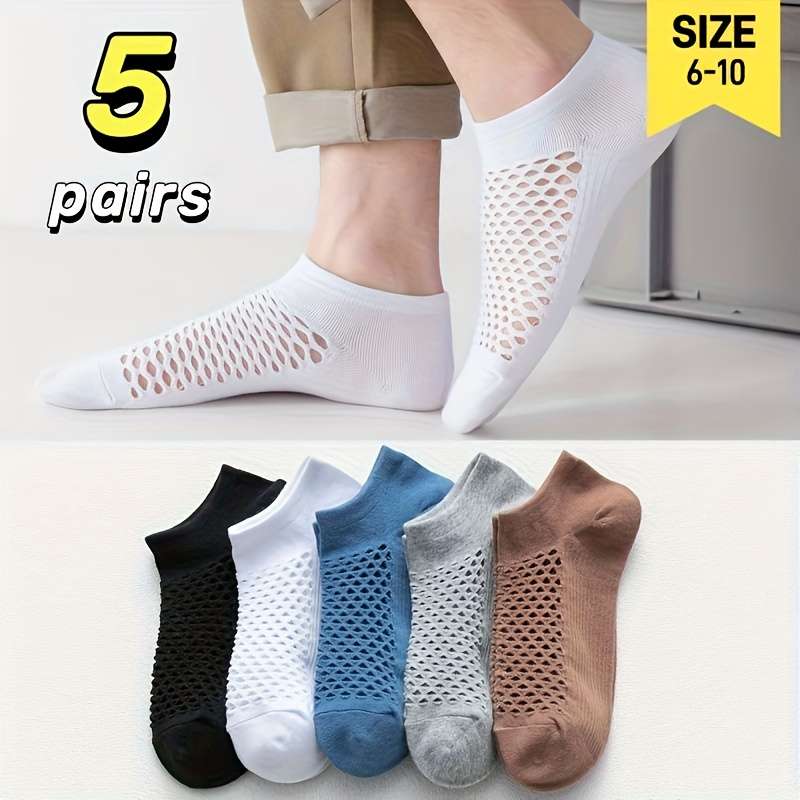 5 Pairs One Size High Elastic Socks
