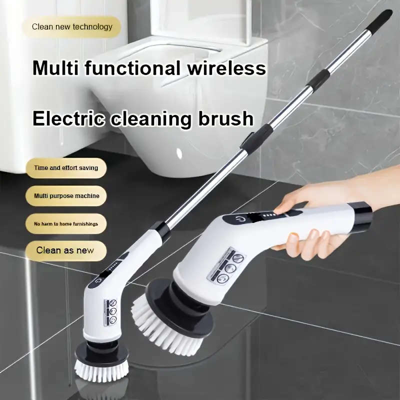 10-Piece Set With All Accessories 2025 Electric Spin Scrubber