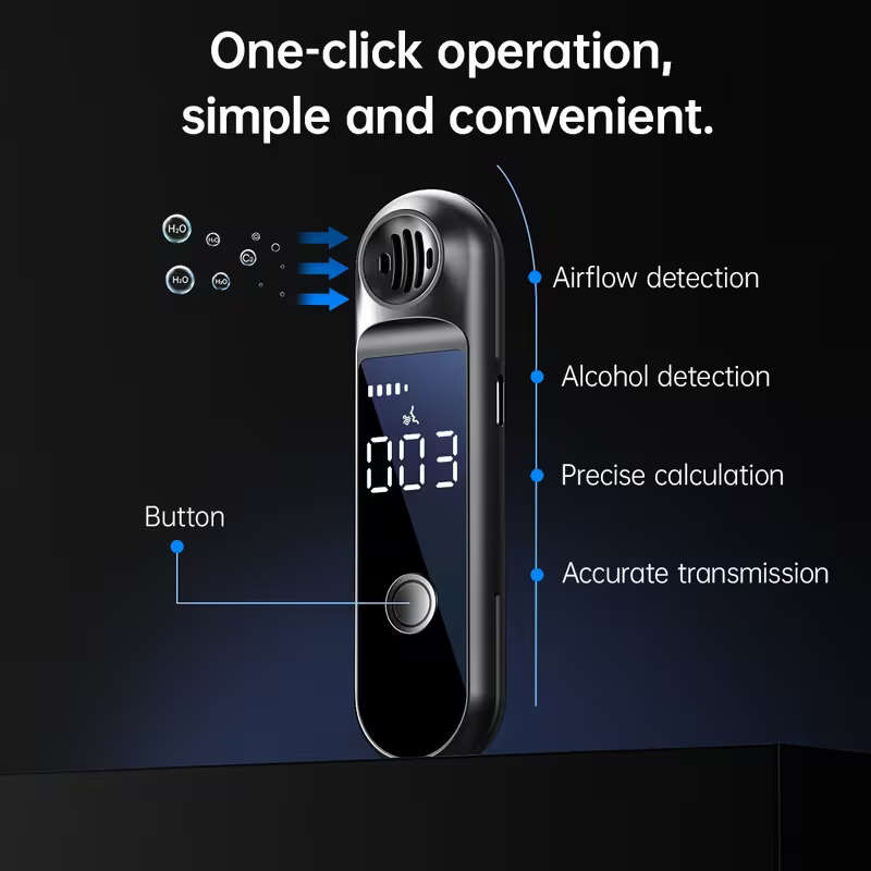 Personal Alcohol Analyzer with LCD Digital Display