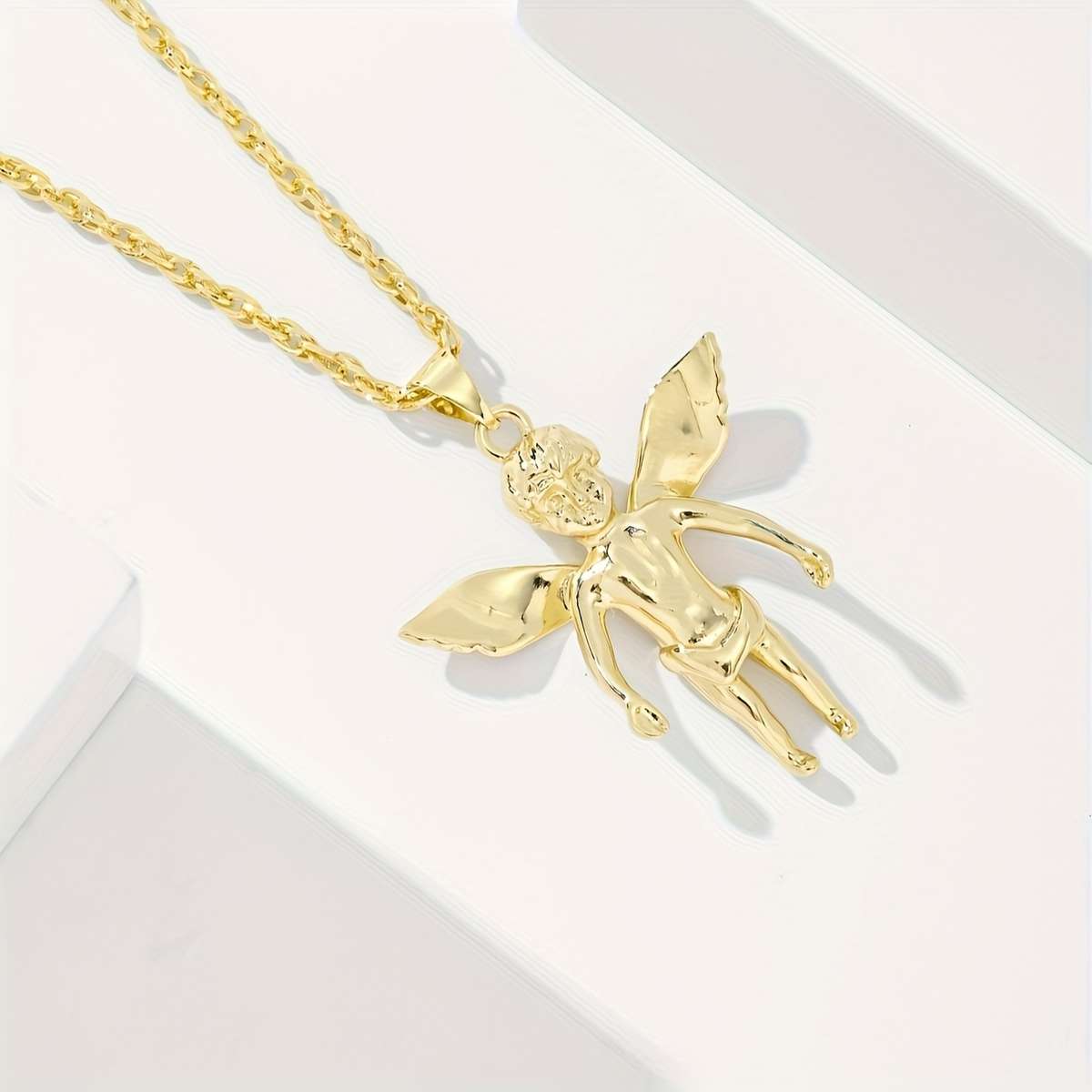 1 Piece Golden Yellow 02 Jesus Theme Pendant