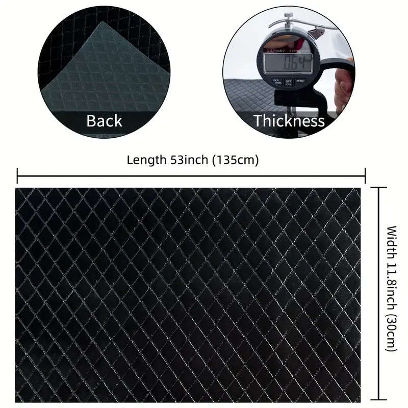 1pc Soft Synthetic Imitation Leather Diamond Embossed Light Green