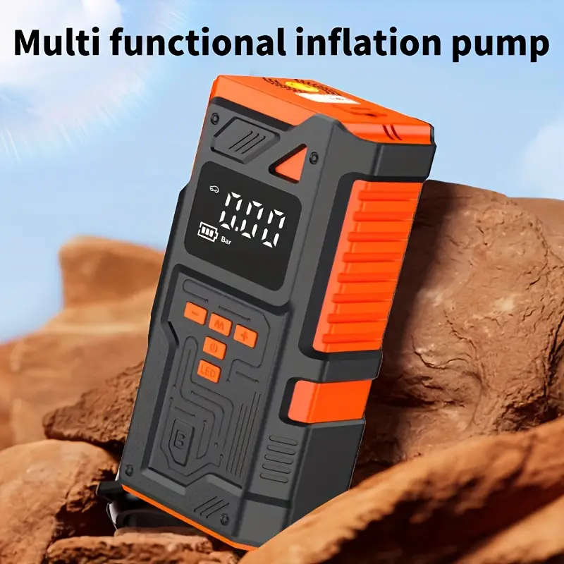 Heavy-Duty Car Emergency Booster - Tire Inflator and Jump Starter