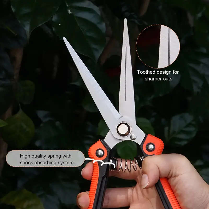 5pcs Ergonomic Garden Tool Set with Stainless Steel Pruning Shears High-Quality Blades Storage Bag P