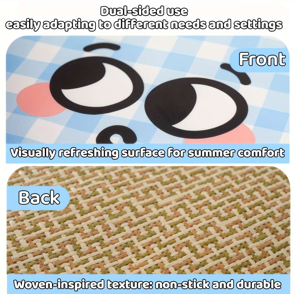 Cartoon Blue Cooling Pad