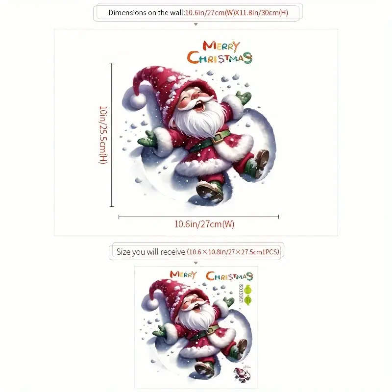 1 x Christmas Window Decal
