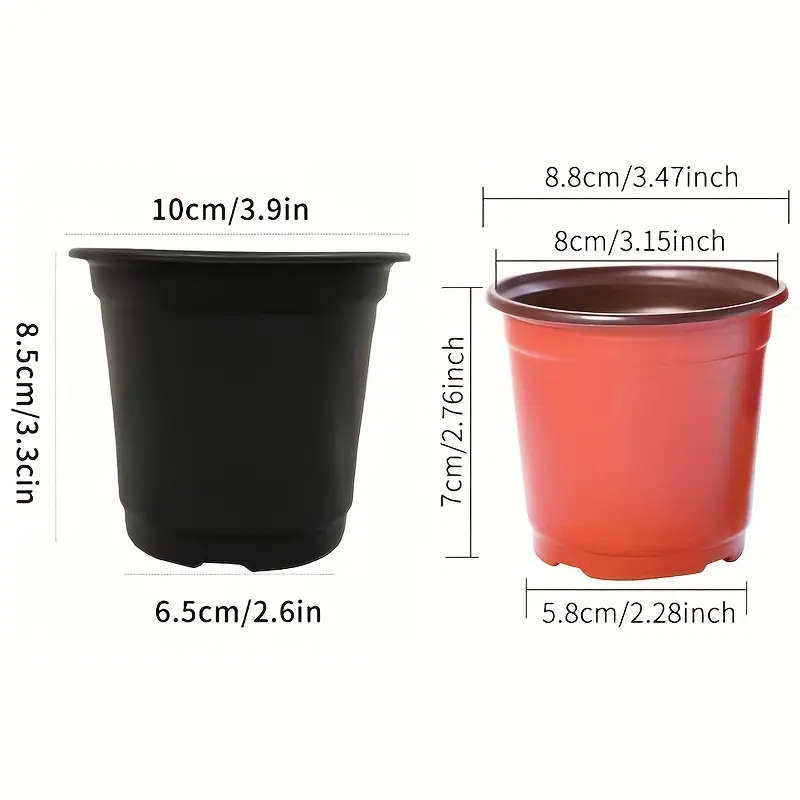 50 Pack Plastic Cone Shaped Seedling Cups