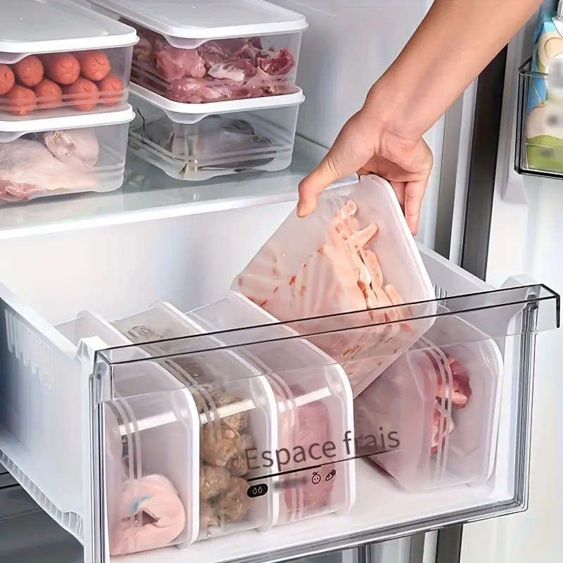 Set Of 4 1200 Ml Fridge Storage Containers