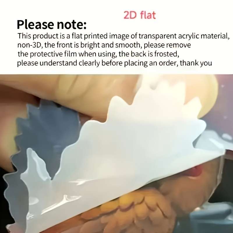 1pcs 2D Flat Charming Acrylic Boxing Gloves Keychain