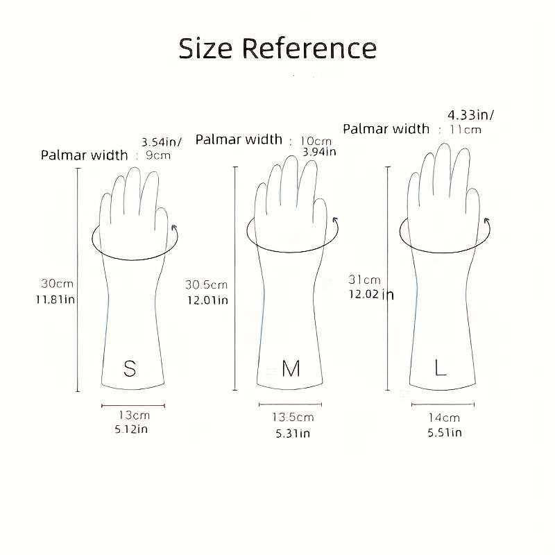 3 Pairs Mixed Color Size S Household Cleaning Gloves