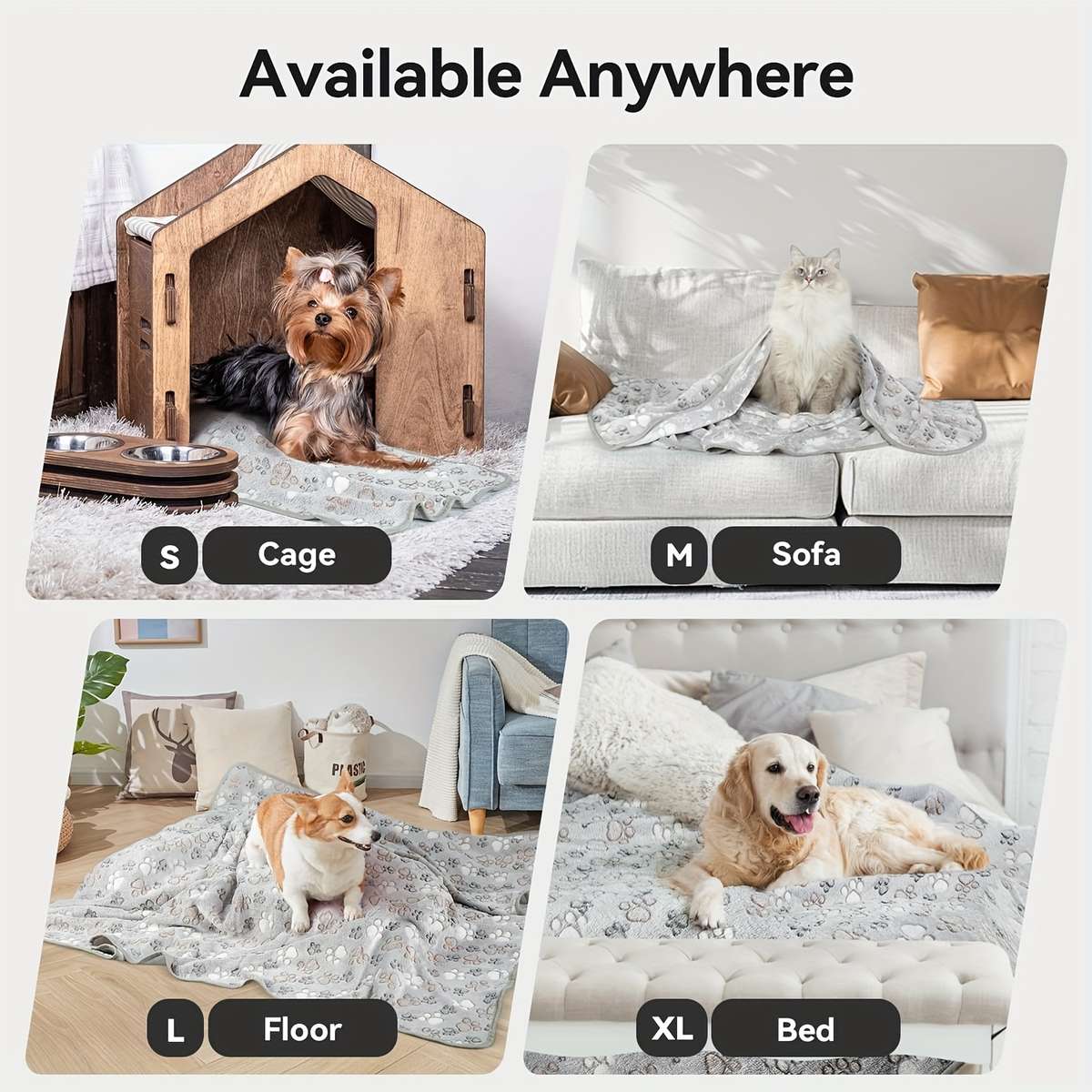 Blanket Color 3 Pack Mixed Colors size S 59.99x40.01cm x3