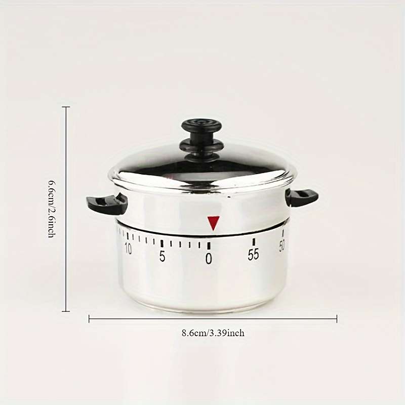 1pc 60-Minute Mechanical Kitchen Timer Adjustable Cooking Countdown Time Manager Suitable f