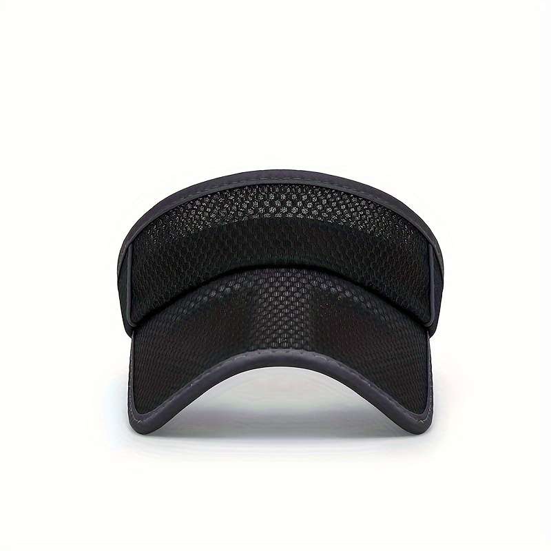 Women's Summer Mesh Sun Visor Hat With Extended Brim Men's Brimless Peaked Cap Breathable UV