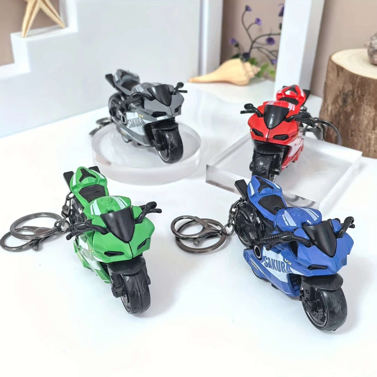 1pc Cool Alloy Pull-Back Motorcycle Toy Simulation Motorcycle Racing Model Powerful Pull-Back Car Th
